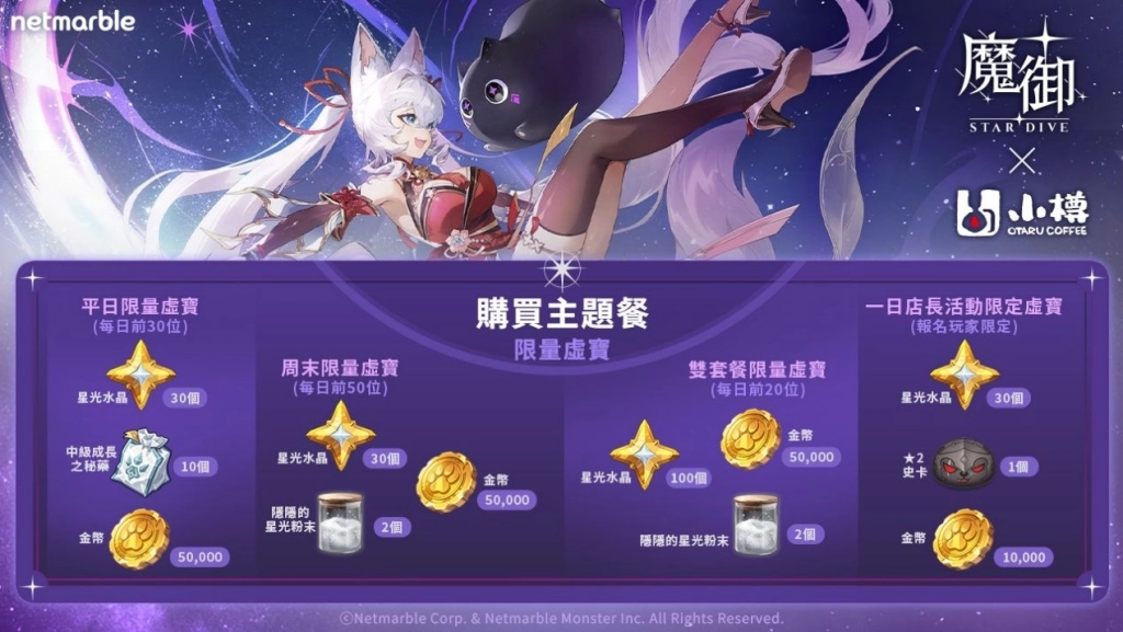 《魔御：STAR DIVE》攜手「小樽咖啡 OTARU Coffee」  打造聯名旗艦店