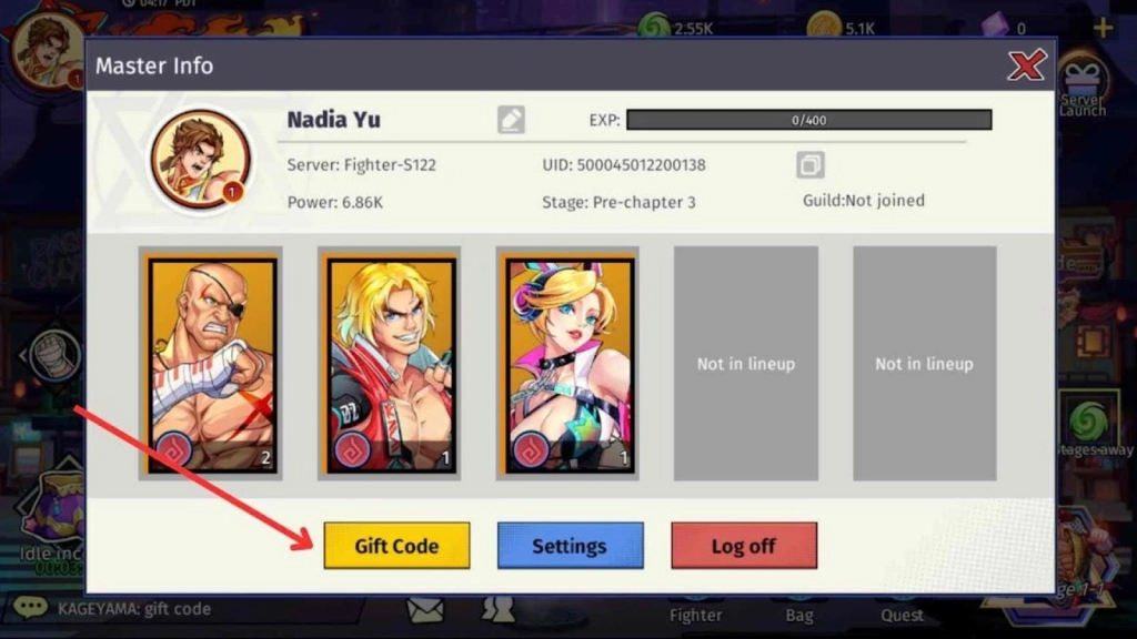 How to Redeem Codes in Legend of Fighters Duel Star