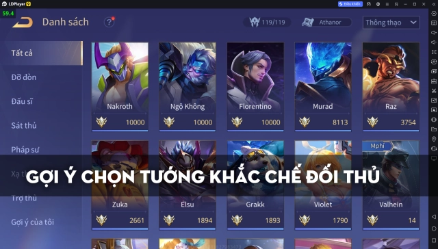 Liên Quân Mobile: Gợi Ý Chọn Tướng Khắc Chế Đối Thủ