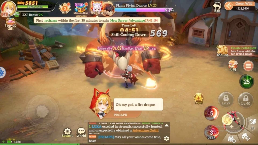 Complete the Early Boss Dungeons&nbsp;