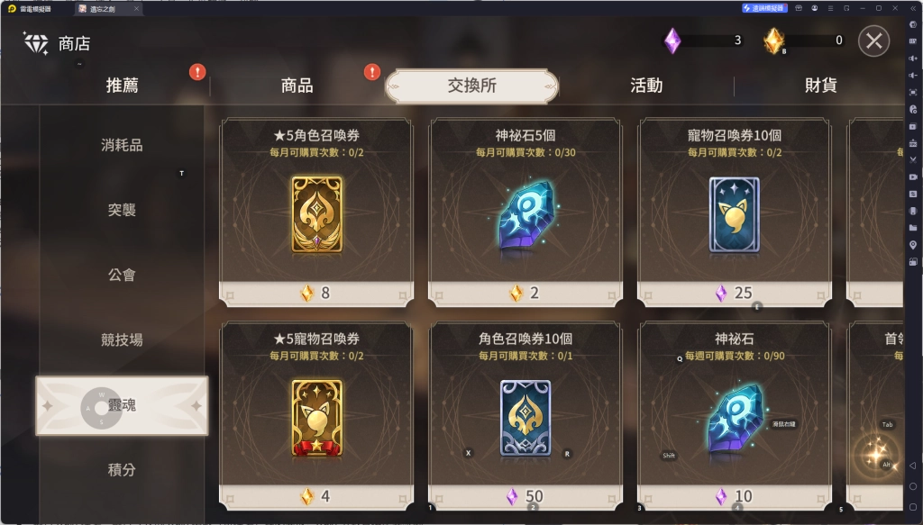 《遺忘之劍》靈魂商店