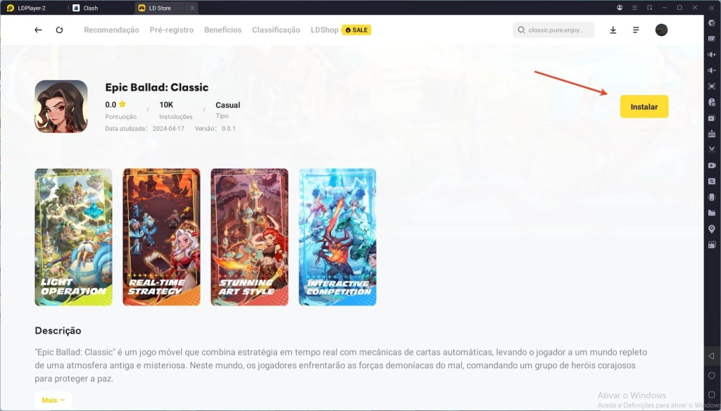 【Guia de iniciantes 】Como baixar e jogar Epic Ballad: Classic no PC?