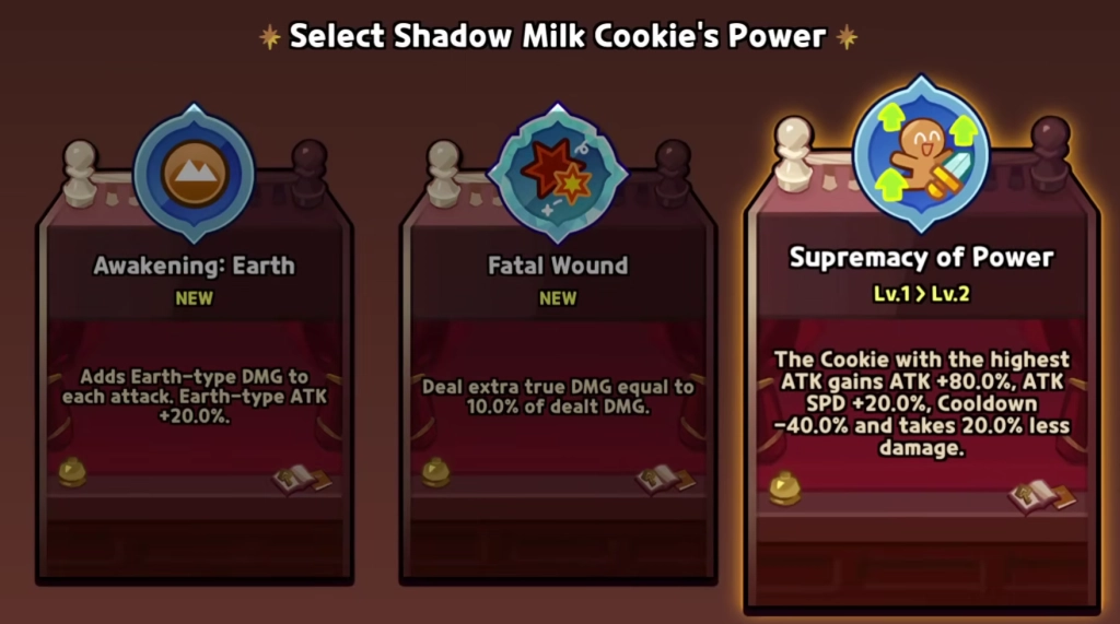 shadow milk cookie's power