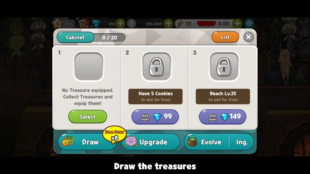 CookieRun Classic treasures?