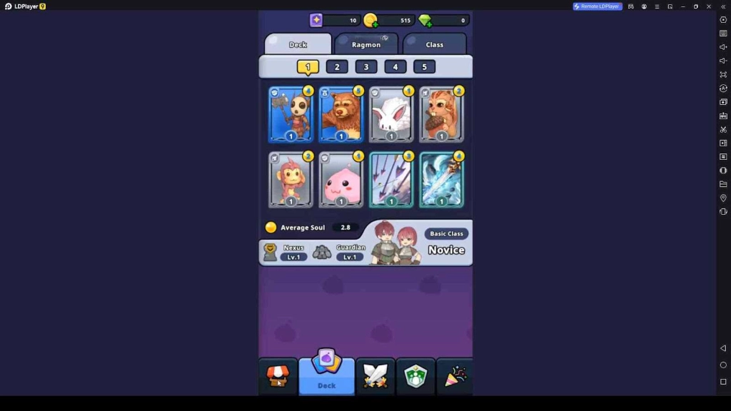 Building a Deck for the Ragnarok: Monster World Gameplay