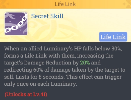 Secret Skill: Life Link
