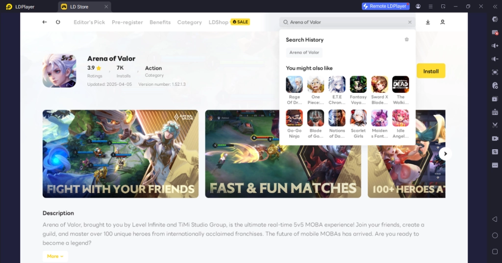 How to Download Arena of Valor on PC 