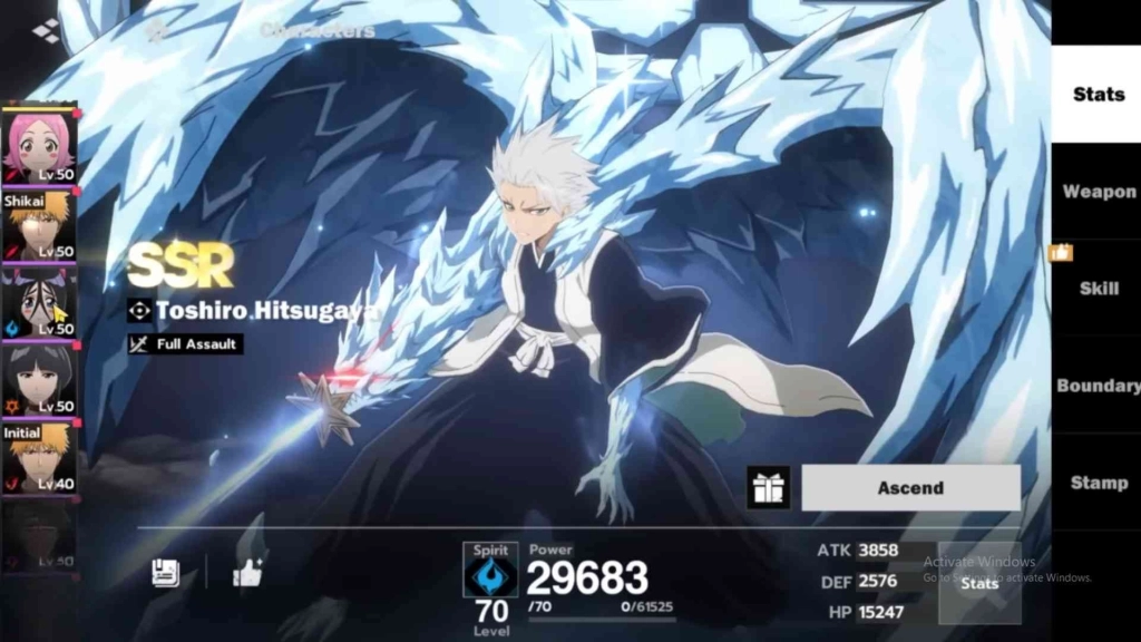BLEACH Soul Resonance Toshiro Overview BLEACH Soul Resonance Toshiro Overview