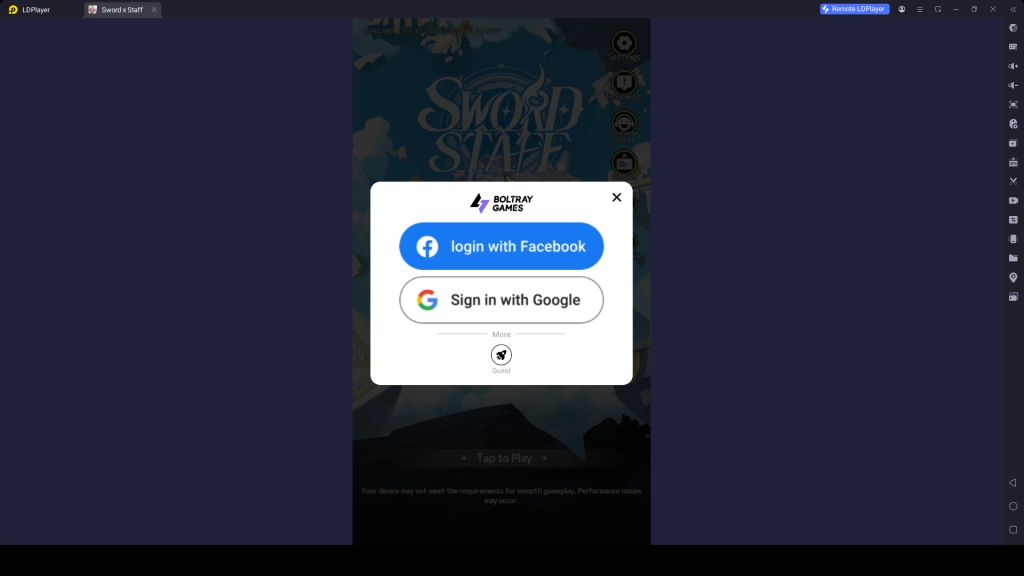 How to Play Sword × Staff on PC with LDPlayer 