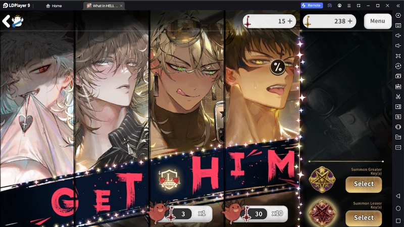 Summon Lesser Key Summon Lesser Key