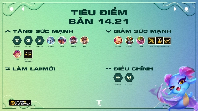 ĐTCL: Đấu Trường Chân Lý (TFT) - Thông tin bản cập nhật 14.21