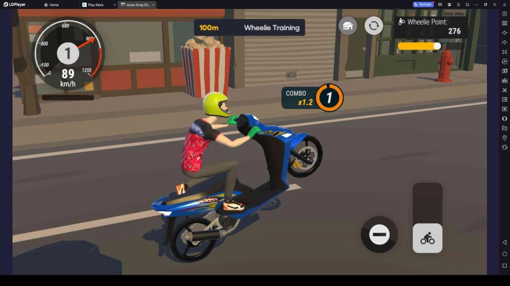 Perform Combo Wheelies Perform Combo Wheelies