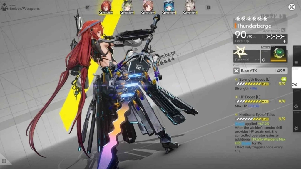 Thunderberge (6-Star Great Sword)