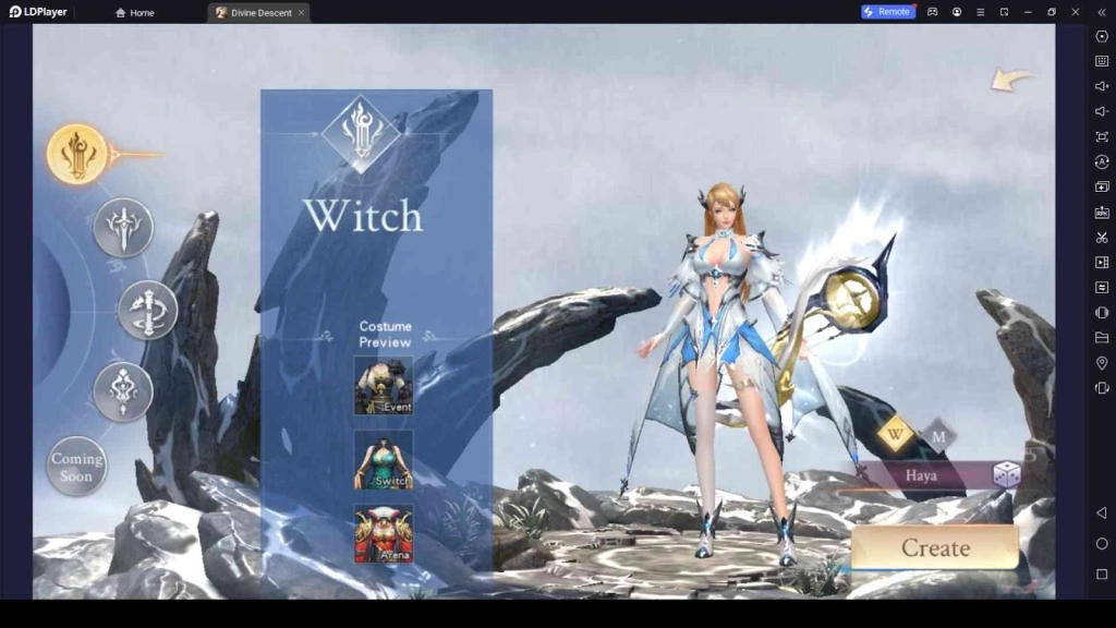 Selecting a Character&nbsp;