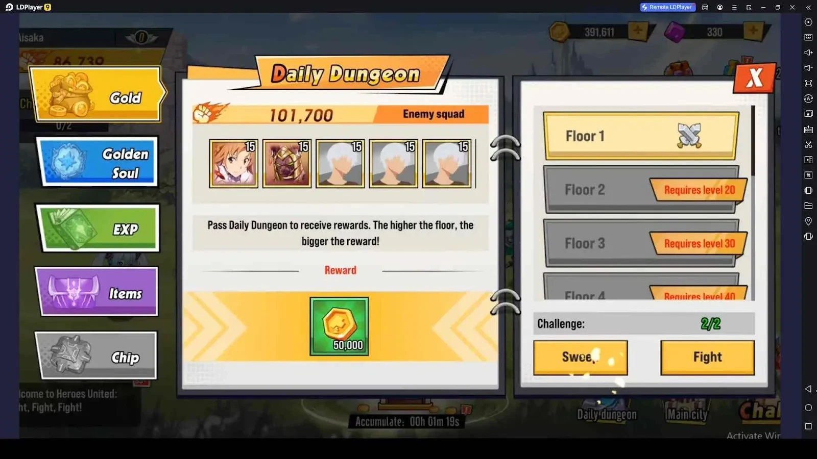 Complete Tasks in the Daily Dungeon