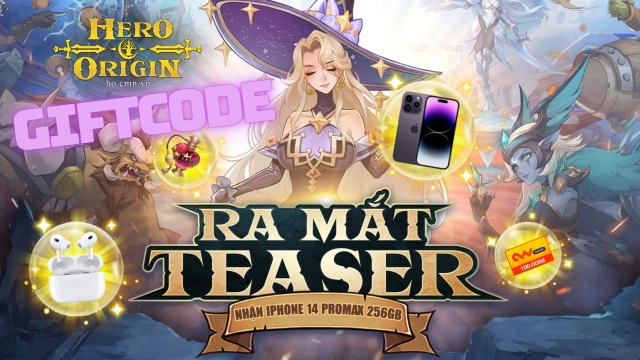『GIFTCODE』Hero Origin và chuỗi sự kiện GIFTCODE