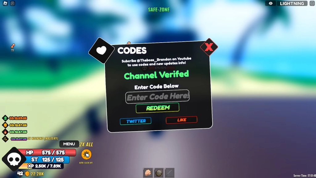 How to Redeem Codes in One Fruit Simulator