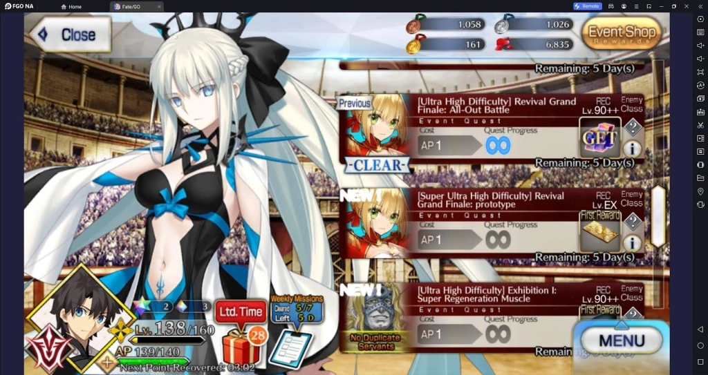 Fate/Grand Order Grand Nero Fest - How To Clear Exhibition Quests