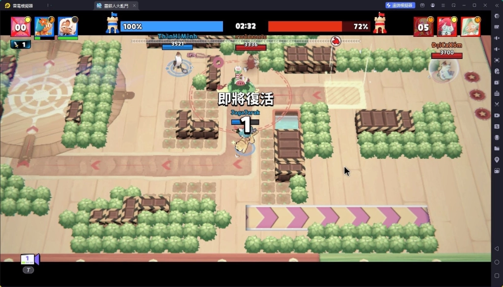 薑餅人大亂鬥戰鬥畫面