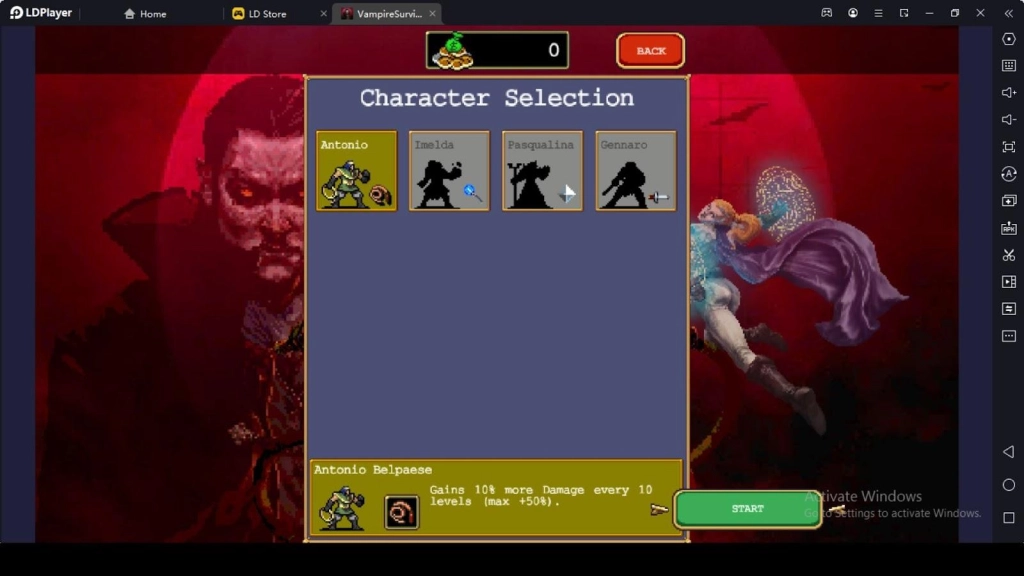 Vampire Survivors Characters