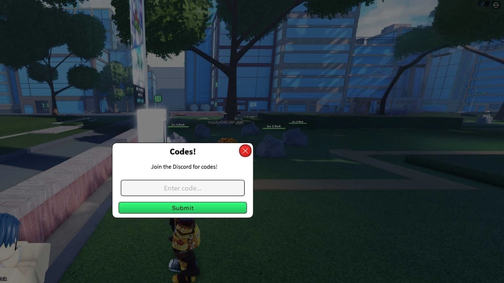 Redeeming Process for the Codes in Roblox Bladers Rebirth