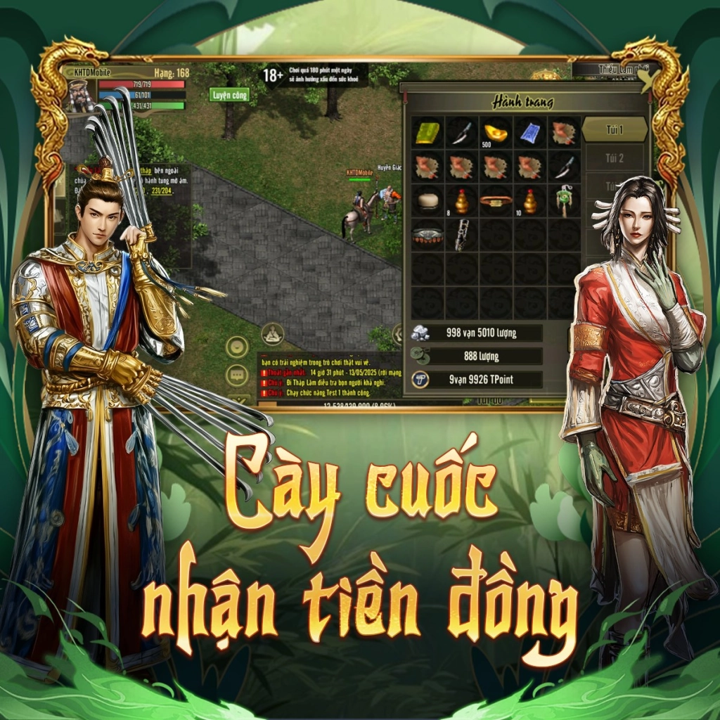 Full bộ code Kiếm Hiệp Tình Duyên - Hướng dẫn cách nhập chi tiết