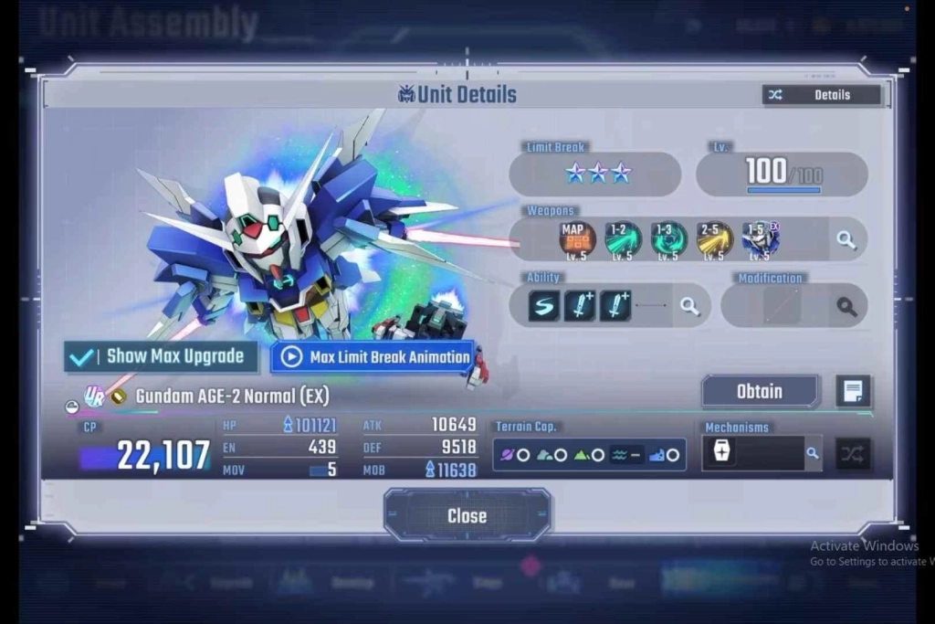 UR Gundam AGE-2 Normal (EX) Unit