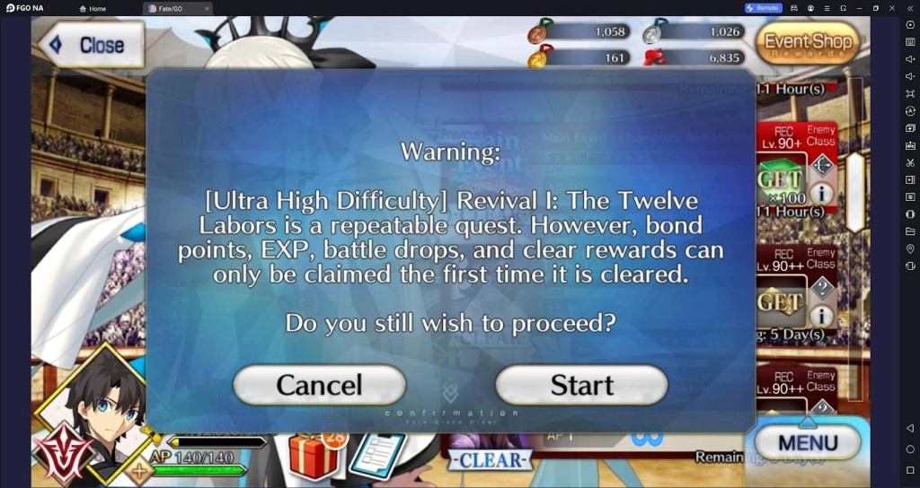 Fate/Grand Order Grand Nero Fest - How To Clear Exhibition Quests