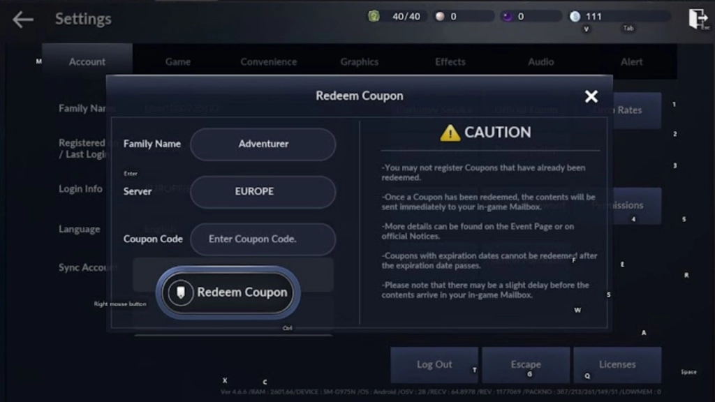 How To Redeem Codes In Black Desert Mobile