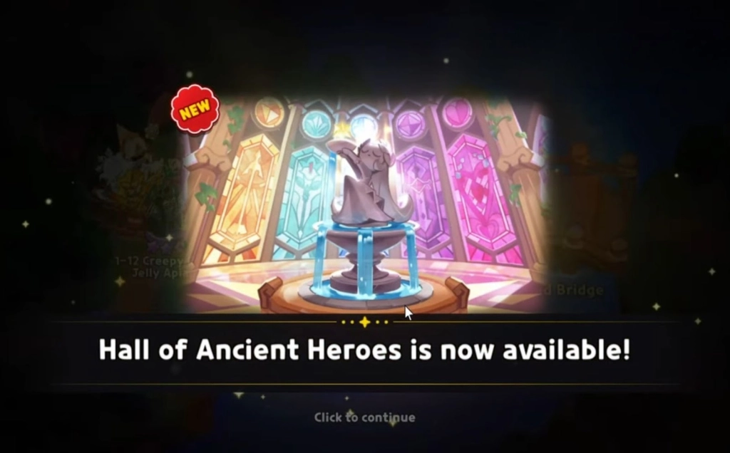 Unlock the Hall of Ancient Heroes