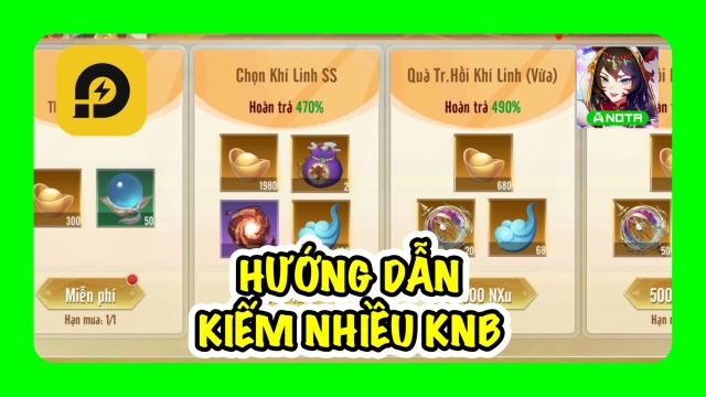 『HƯỚNG DẪN』Âm Dương Giới: Hướng Dẫn Kiếm Nhiều Kim Nguyên Bảo Đầu Game