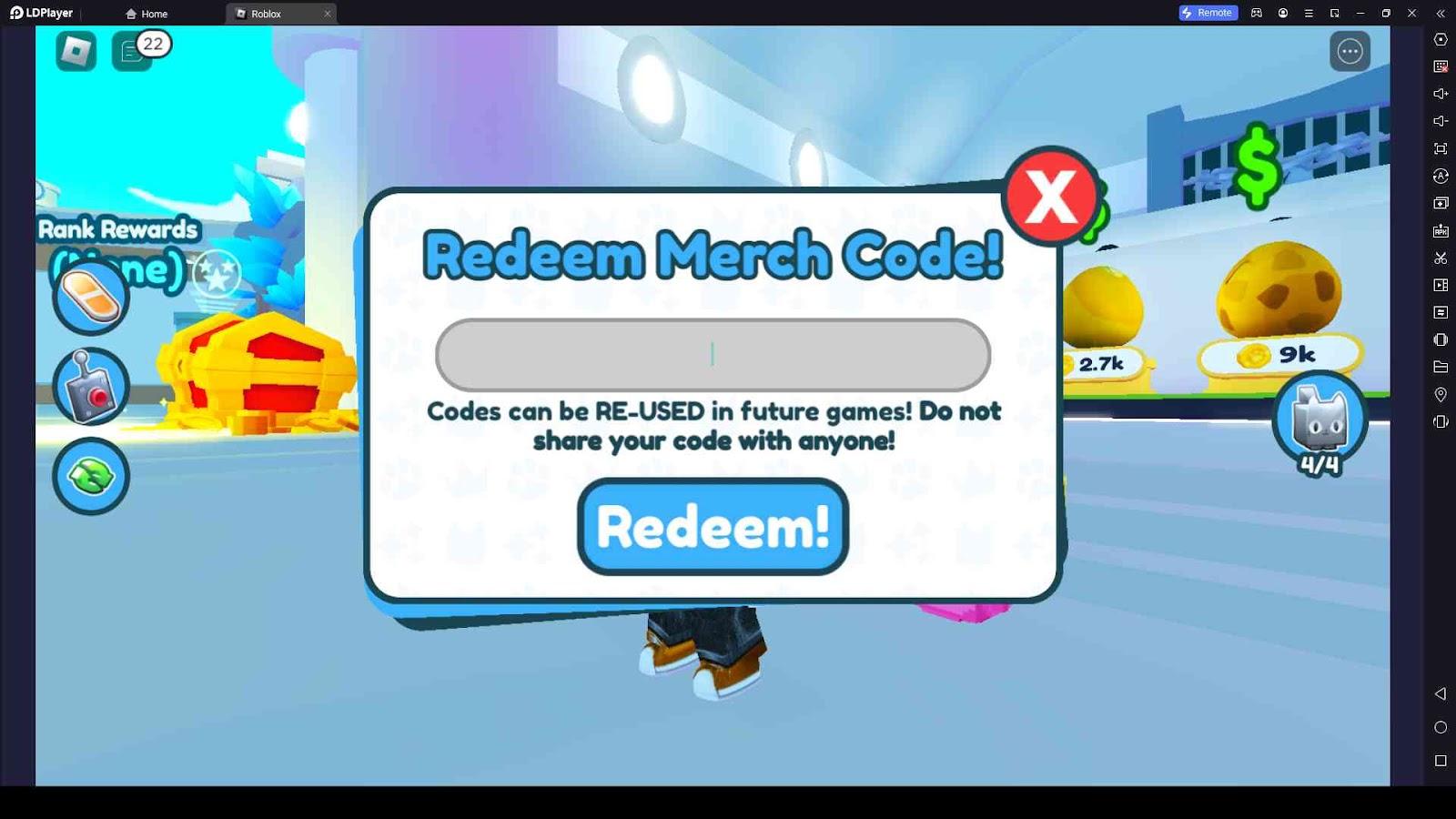 How to Redeem Codes in Pet Simulator X