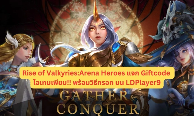 【โค้ดเกม】Rise of Valkyries:Arena Heroes (Global) แจก Giftcode อัปเดตเรื่อยๆ ไอเทมเพียบ!! พร้อมวิธีกรอก บน LDPlayer9