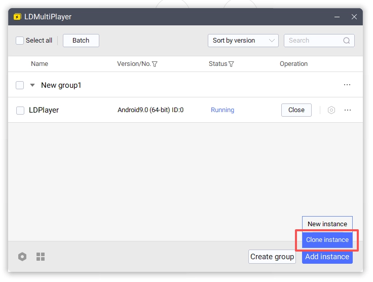 Clone Instance Clone Instance