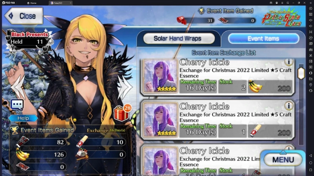 Fate/Grand Order Christmas 2022 Lotto Event Guide