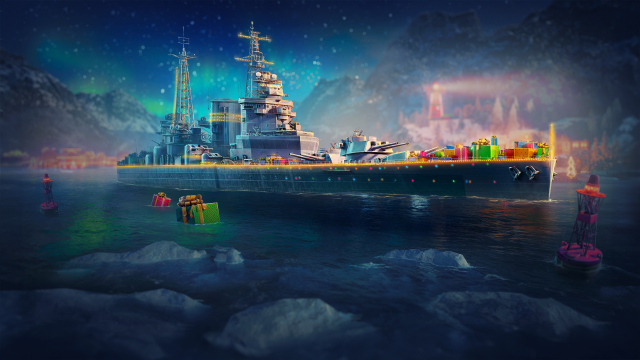 《戰艦世界：傳奇》釋出年末節日慶典版本更新  「新年禮物」免費組合包大放送