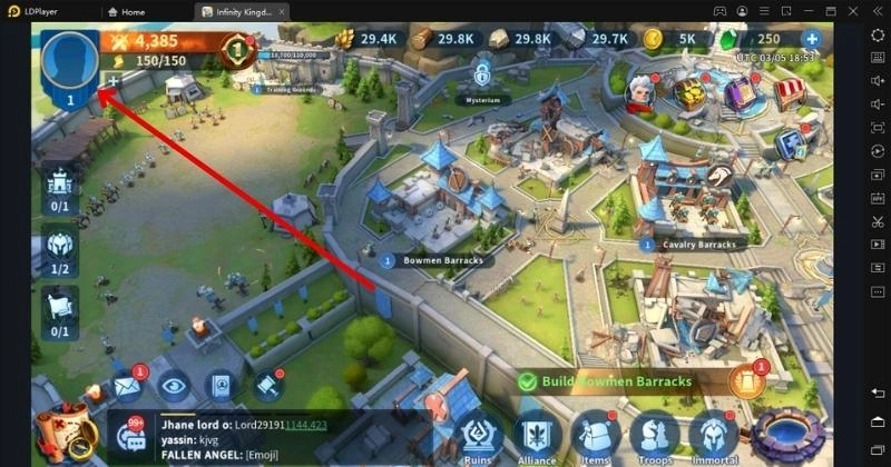 Infinity Kingdom – Códigos Ativos e Como Jogar no PC com LDPlayer