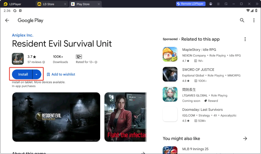 Install Resident Evil Survival Unit
