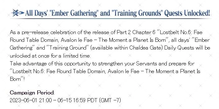Fate/Grand Order Lostbelt 6 Part 1 Release Celebration Guide