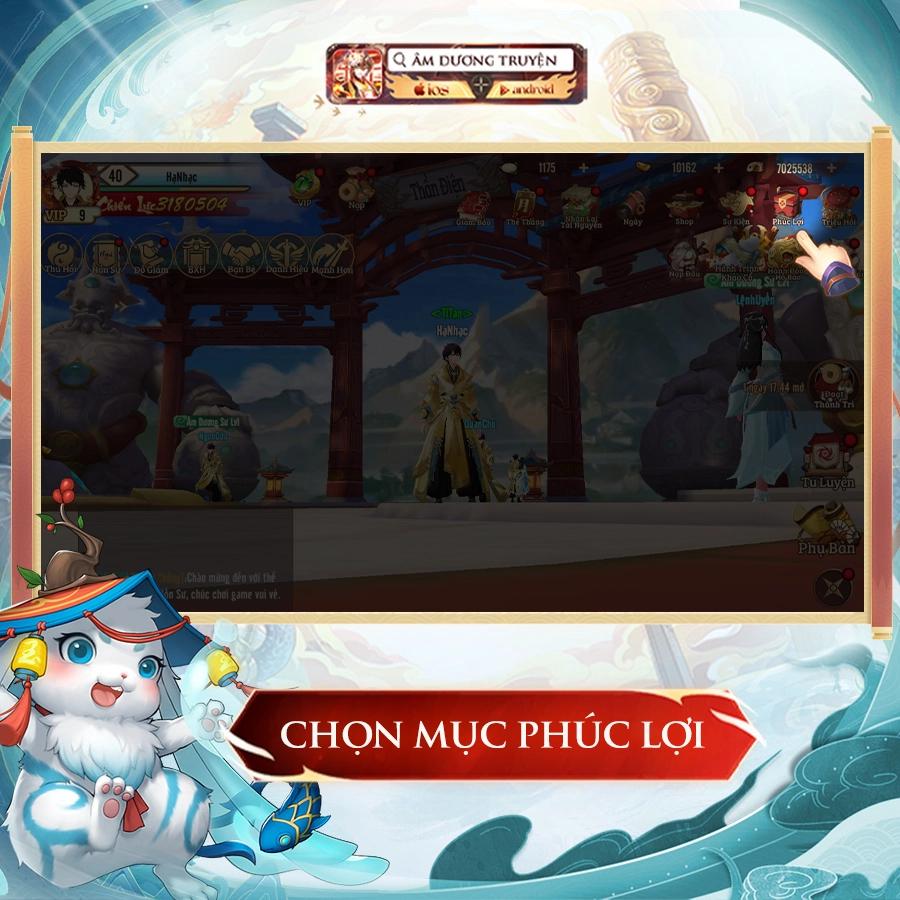 『GIFTCODE』Cách nhập code tân thủ Âm Dương Truyện & Cách tải game trên PC