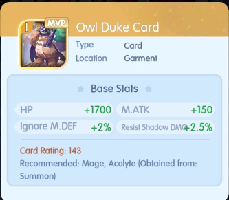 Tier List de Ragnarok Idle Adventure Plus - As melhores cartas de Pet para reroll