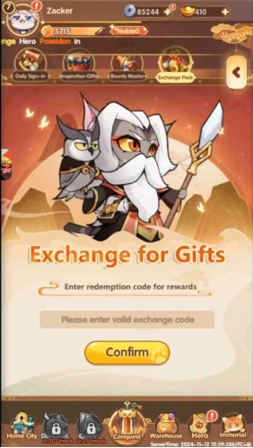 Redeeming Process for the Codes in Rise of Kittens: Idle RPG