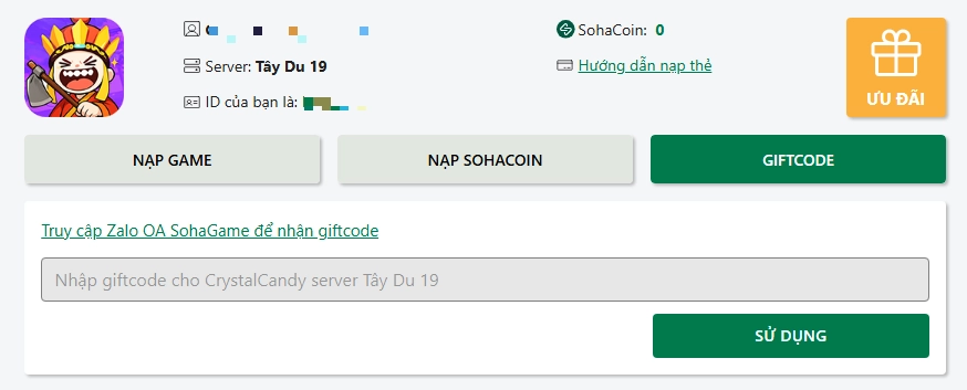 Code Tây Du Tầm Bảo và hướng dẫn cách nhập