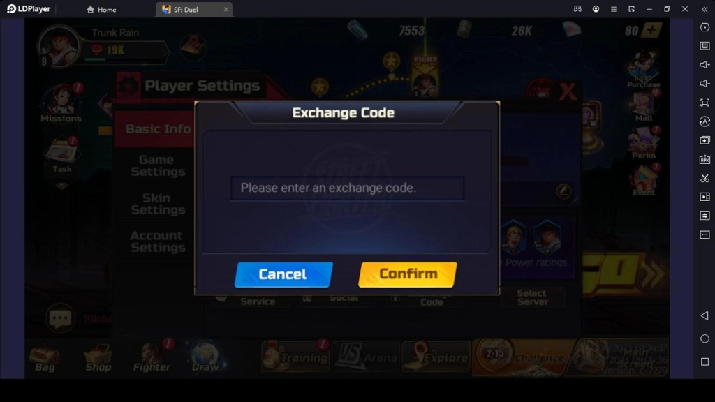 Use Street Fighter Duel Codes&nbsp;