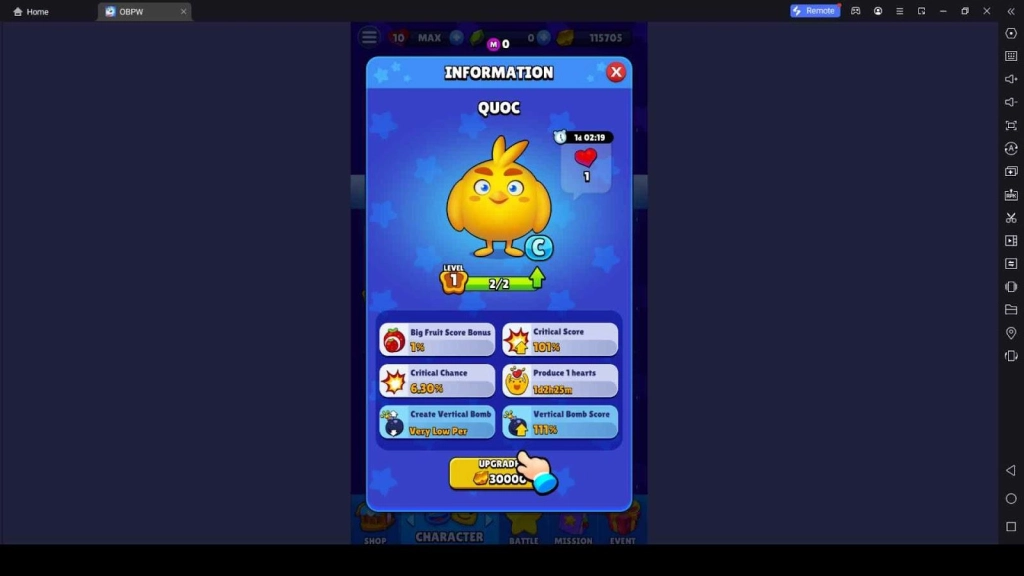 Upgrade Your Characters Upgrade Your Characters