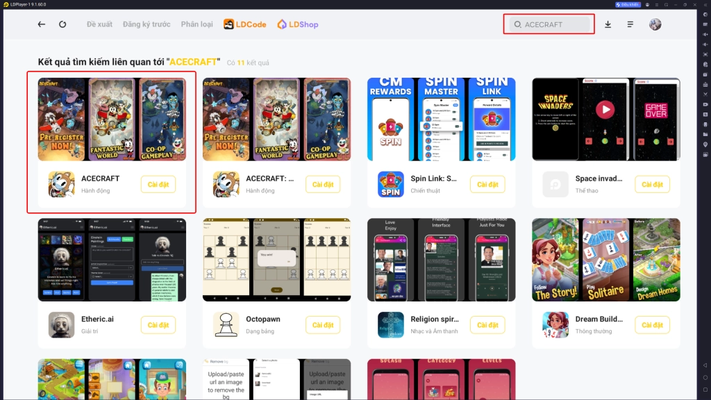 Full bộ code ACECRAFT - Hướng dẫn cách nhập chi tiết