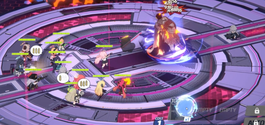 Blue Archive in-game battle