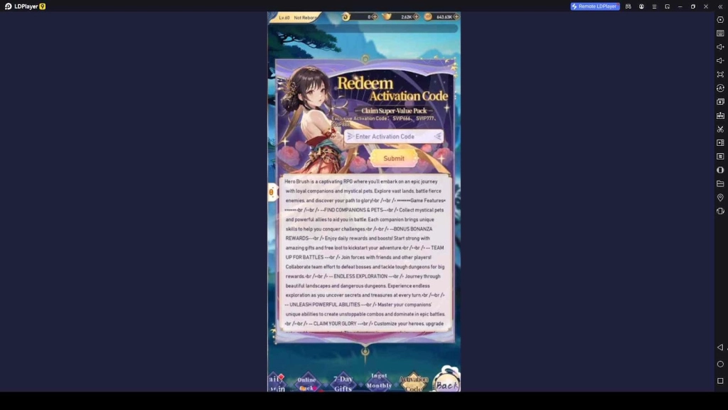 Hero Brush Codes