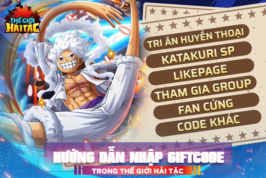 Full bộ code Thế Giới Hải Tặc mới nhất - Hướng dẫn cách nhập chi tiết