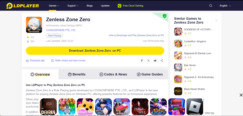 How to Download and Play Zenless Zone Zero on PC - Beginners Guide